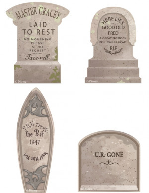 disney printables #hauntedmansion cupcake tombstones http://family.go ...