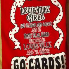 louisville girls you betcha go cards more louisville cardinals ...
