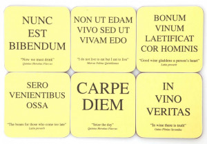 ... And Death: The Latin Club Sayings About Carpe Diem In Yellow Paper
