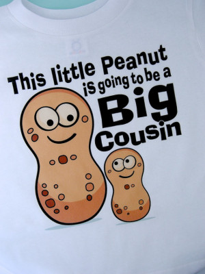 Big Cousin Shirt, This Little Peanut is Going to Be A Big Cousin Tee ...