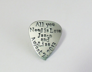 Love Quotes Personalized Guitar Pick