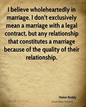 Helen Reddy Marriage Quotes