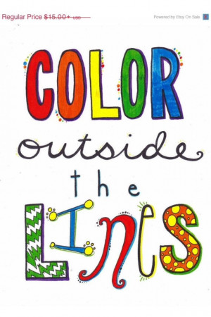 Color outside the lines!
