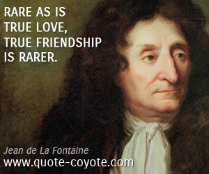 True quotes Rare as is true love true friendship is rarer