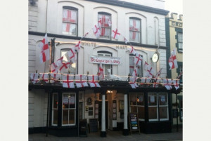 JD Wetherspoon pub decorated in Union flags as staff say ‘St. George ...