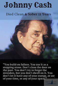 Sober Celeb Johnny Cash. Mr Cash struggled for decades in and out of ...