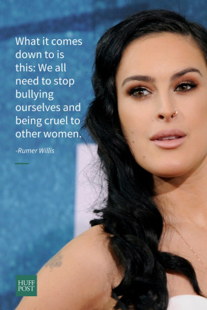 Rumer Willis: 'We All Need To Stop Bullying Ourselves'