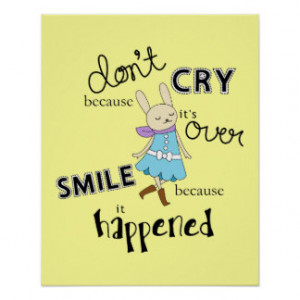 Kawaii Adorable Bunny Cartoon Inspirational Quote Posters