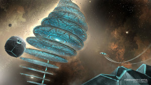 It would look similar to this deviant art of the Capital.