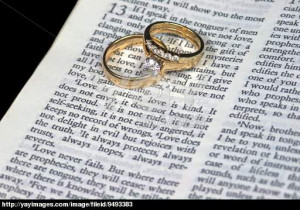 Wedding Rings Background Bible Love is patient bible verse
