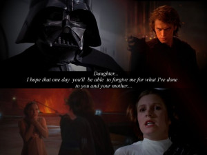 Anakin and Leia!!! Oh my Gosh!!! So sweet and sad! (If that makes any ...