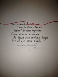 red string of fate tattoo - Google Search More