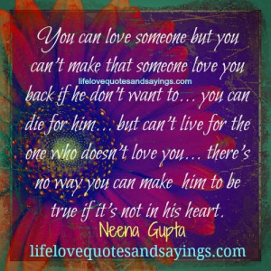 You Can Love Someone..