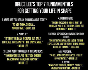 Image) Bruce Lee’s 7 Fundamentals For Getting Your Life In Shape