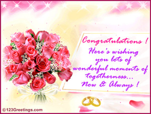 Congratulations! here's wishing you lots of wonderful moments of ...