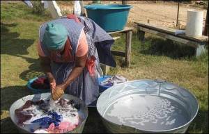 Rosie Vena Washing Clothes