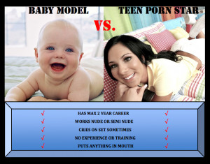 Baby Model vs Teen Porn Star