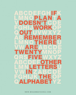 PLAN A Quote Inspirational Motivational by MeganMatsuoka on Etsy