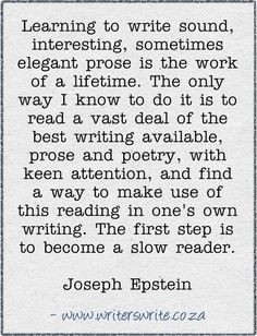 Quotable – Joseph Epstein – Writers Write Creative Blog | best ...