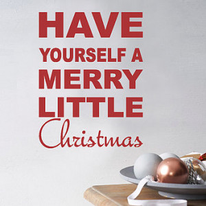 homepage > NUTMEG > MERRY LITTLE CHRISTMAS WALL QUOTE