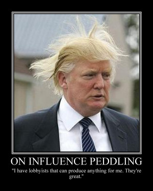 Donald Trump on influence peddling