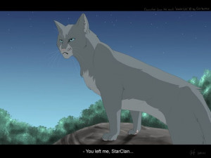 Warrior cats by Erin Hunter, art by Mizu-no-Akira. Bluestar.