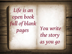 Quotes-about-life-open-book-blank-pages-story