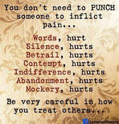 ... about verbal ,emotional, and mental abuse!!!!! What a cop-out! More