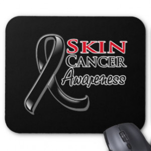 Skin Cancer Ribbon Mouse Pads