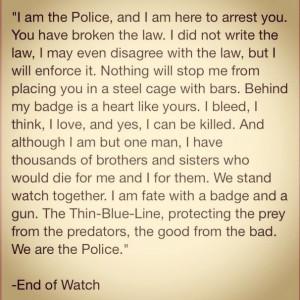 End of Watch...top of my favorite movie list! I love this movie, and ...