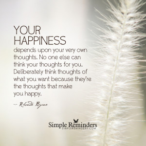 Your Happiness Depends On You