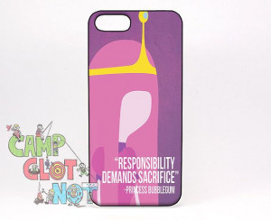 Princess Bubblegum Quotes Cover fits iPhone 5 by CampClotNot, $5.00