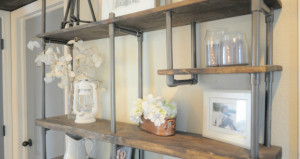 DIY PVC Pipe Shelves
