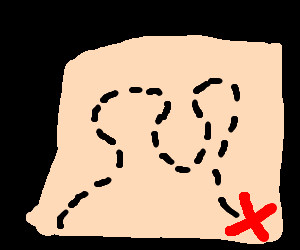 Marks The Spot Treasure Map Clip Art