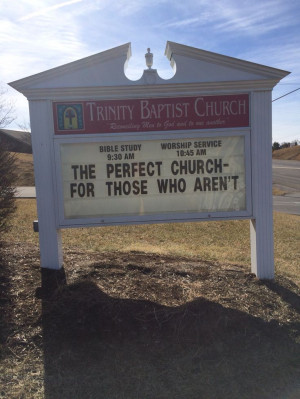 Trinity Baptist Church Christiansburg, Va Church sign/sayings
