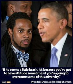 Obama quote on Richard Sherman while Seahawks were honored at the ...