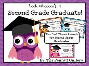 Second Grade Graduation Certificates (Owl Theme)