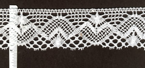 lace trim detail cotton dress white