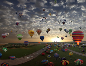 Hot-Air Balloon Gathering