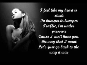 Ariana Grande Song Quotes Problem Ariana grande song lyrics