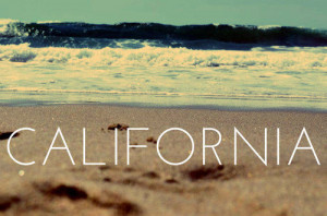 beach, california, summer, text