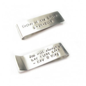 Wedding Father of Bride Money Clip Holder Personalized Customize Men ...