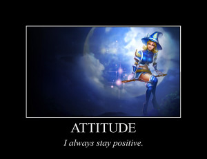 League of Legends Inspirational Poster - Attitude by trs4ece