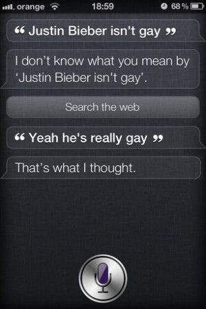 Siri from now on call me Bieber