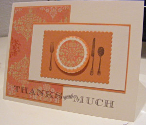 thank you for dinner card