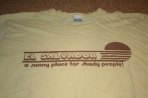 Details about Funny El Salvador Shaddy People Novelty T-shirt Large