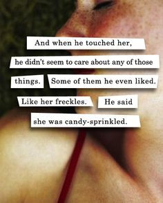 She was candy-sprinkled.