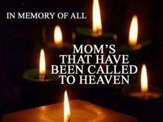 Mom I miss u but I know ur in heaven and in no more pain!