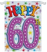 ... Age Specific > 60th Birthday Party > 60th Birthday PVC Bunting - 3.6m
