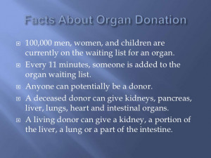 Organ donation persuasive speech powerpoint